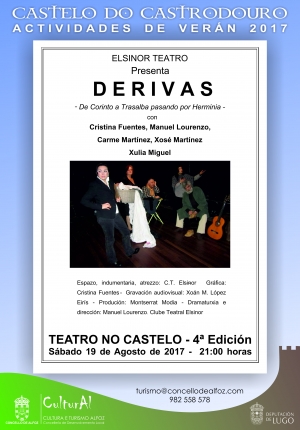 A COMPA&Ntilde;&Iacute;A ELSINOR TEATRO REPRESENTAR&Aacute; NO CASTELO A OBRA "DERIVAS"