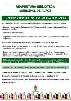 REAPERTURA BIBLIOTECA MUNICIPAL DE ALFOZ