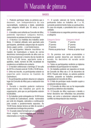 IV MARAT&Oacute;N DE PINTURA AO AIRE LIBRE