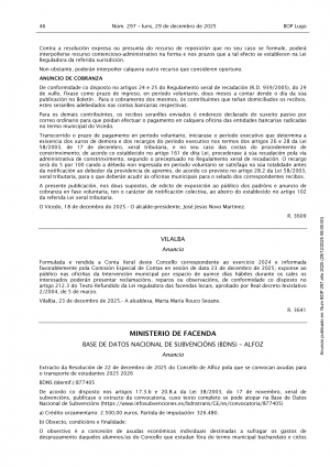 AXUDAS PARA O TRANSPORTE DE ESTUDANTES. CURSO 2025-2026