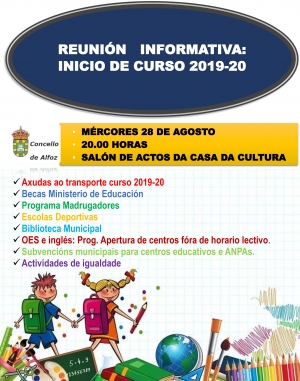 REUNI&Oacute;N INFORMATIVA INICIO DE CURSO 2019/2020